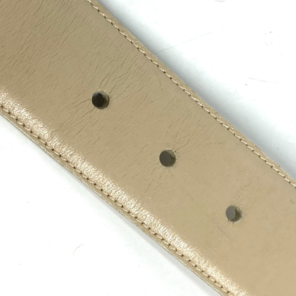 GUCCI 037・0394 GG ロゴ ズボン用ベルト ベルト レザー レディース ベージュ