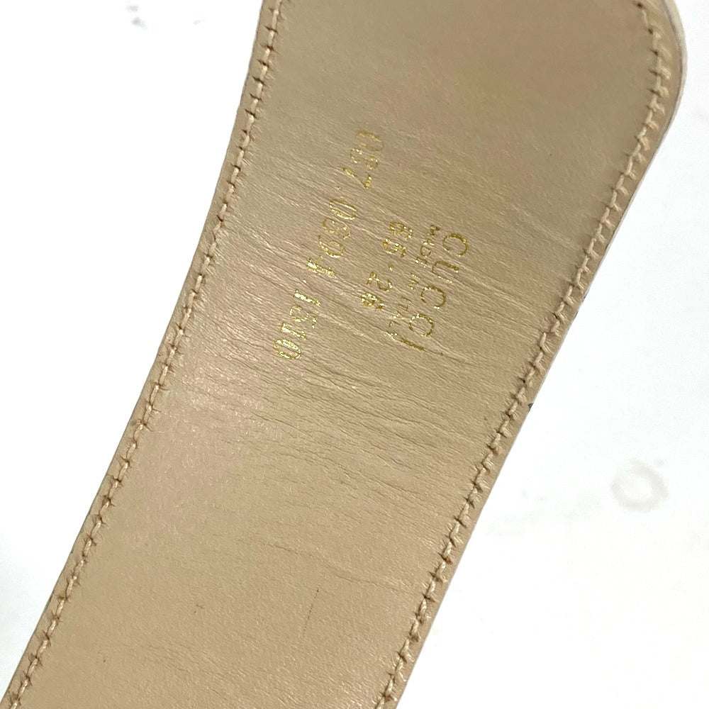 GUCCI 037・0394 GG ロゴ ズボン用ベルト ベルト レザー レディース ベージュ