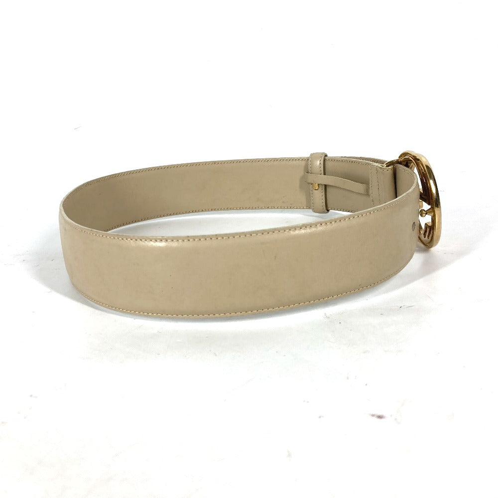 GUCCI 037・0394 GG ロゴ ズボン用ベルト ベルト レザー レディース ベージュ