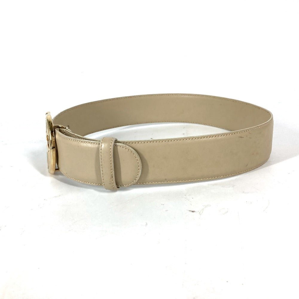 GUCCI 037・0394 GG ロゴ ズボン用ベルト ベルト レザー レディース ベージュ