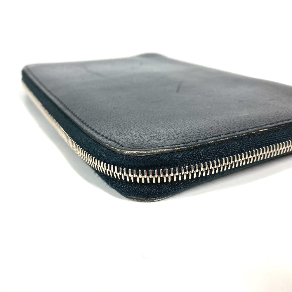 HERMES ラウンドファスナー システム手帳 ステーショナリー 手帳カバー レザー ユニセックス ブラック