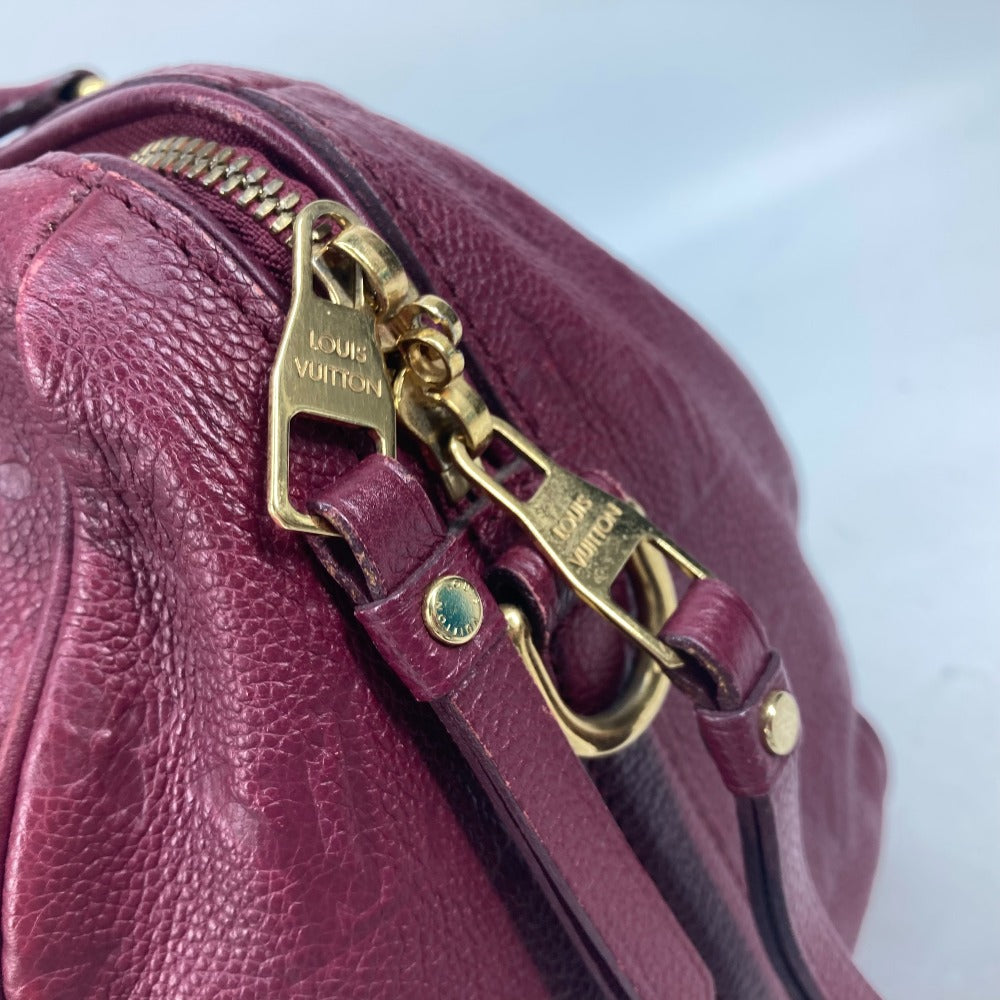LOUIS VUITTON M40755 モノグラムアンプラント スピーディ・バンドリエール30 カバン ミニボストンバッグ ショルダーバッグ 斜め掛け ショルダーバッグ モノグラムアンプラントレザー レディース オロール ワインレッド