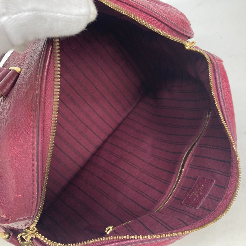 LOUIS VUITTON M40755 モノグラムアンプラント スピーディ・バンドリエール30 カバン ミニボストンバッグ ショルダーバッグ 斜め掛け ショルダーバッグ モノグラムアンプラントレザー レディース オロール ワインレッド