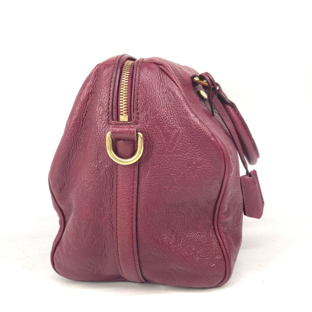 LOUIS VUITTON M40755 モノグラムアンプラント スピーディ・バンドリエール30 カバン ミニボストンバッグ ショルダーバッグ 斜め掛け ショルダーバッグ モノグラムアンプラントレザー レディース オロール ワインレッド