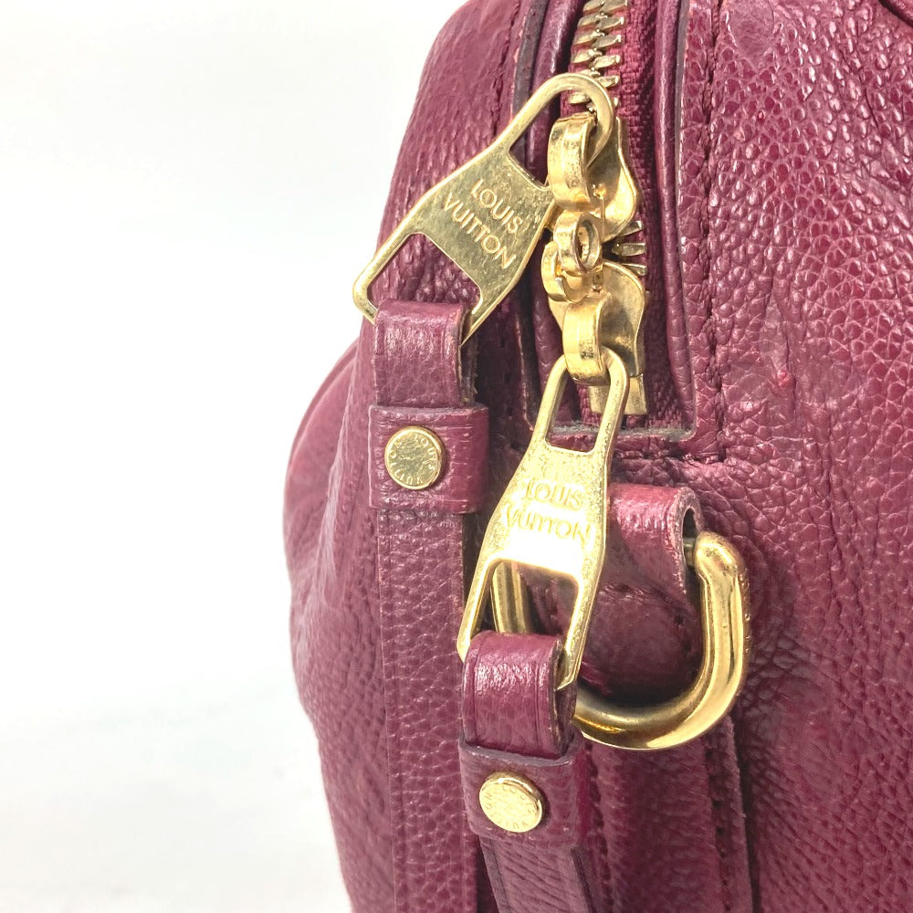 LOUIS VUITTON M40755 モノグラムアンプラント スピーディ・バンドリエール30 カバン ミニボストンバッグ ショルダーバッグ 斜め掛け ショルダーバッグ モノグラムアンプラントレザー レディース オロール ワインレッド