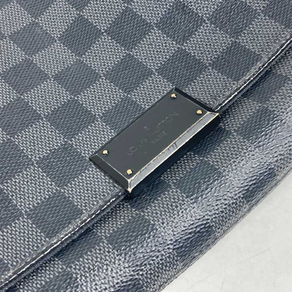 LOUIS VUITTON N41260 ダミエグラフィット ディストリクトPM 斜め掛け 肩掛け フラップ ショルダーバッグ ダミエグラフィットキャンバス メンズ ブラック
