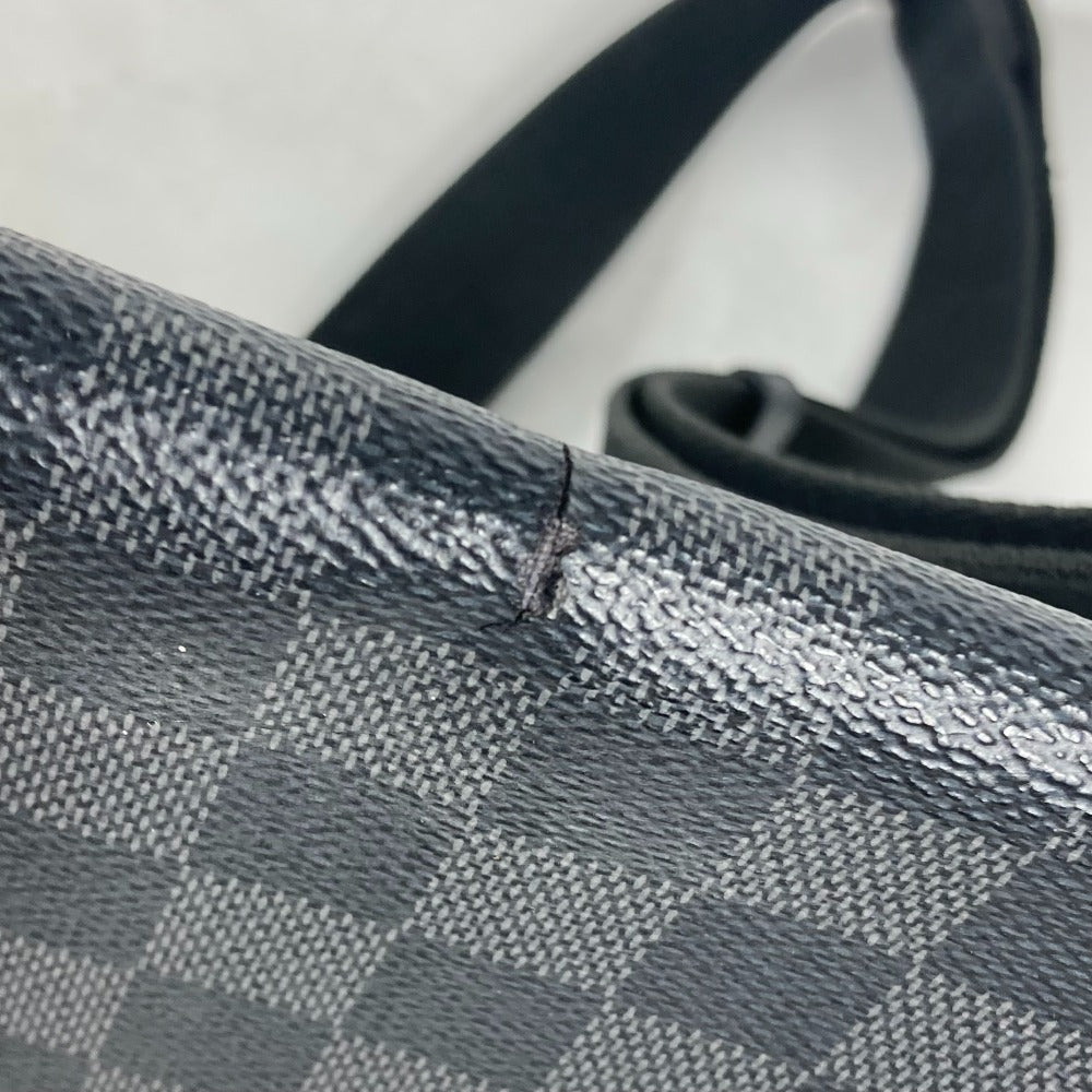 LOUIS VUITTON N41260 ダミエグラフィット ディストリクトPM 斜め掛け 肩掛け フラップ ショルダーバッグ ダミエグラフィットキャンバス メンズ ブラック
