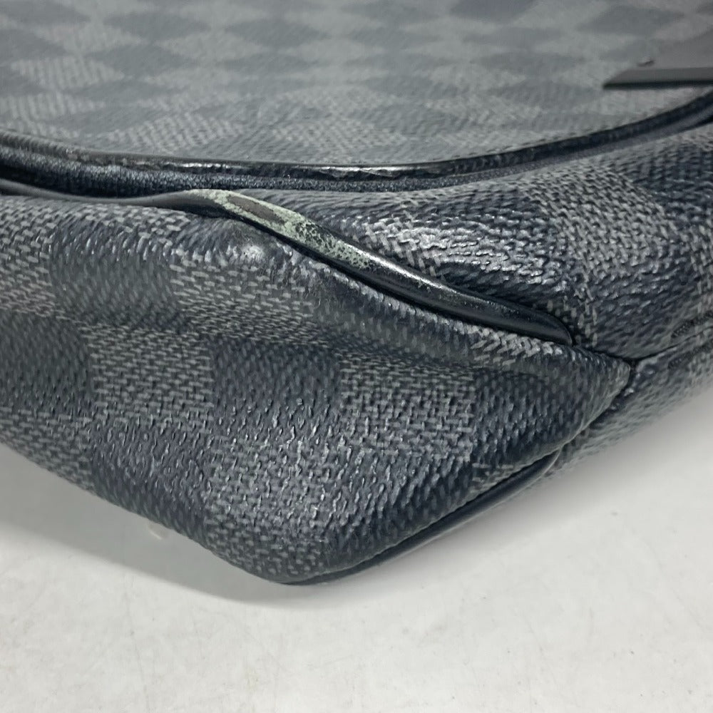 LOUIS VUITTON N41260 ダミエグラフィット ディストリクトPM 斜め掛け 肩掛け フラップ ショルダーバッグ ダミエグラフィットキャンバス メンズ ブラック