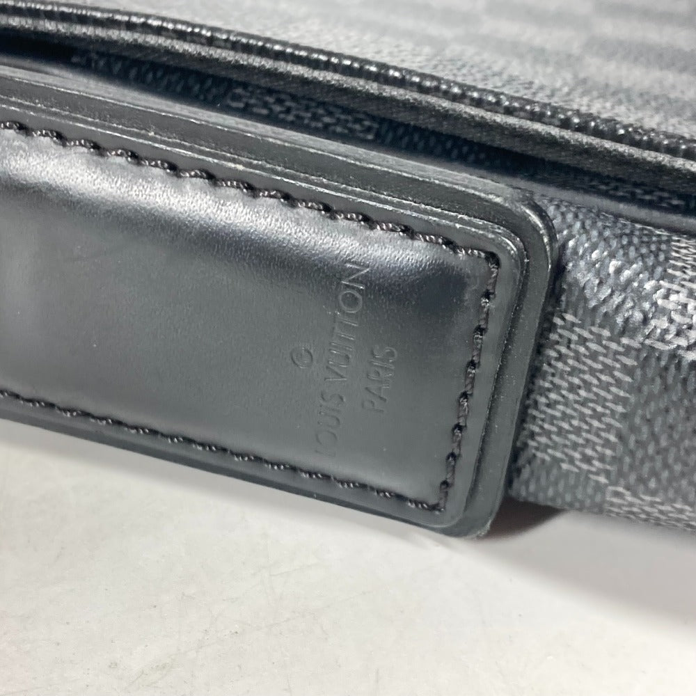 LOUIS VUITTON N41260 ダミエグラフィット ディストリクトPM 斜め掛け 肩掛け フラップ ショルダーバッグ ダミエグラフィットキャンバス メンズ ブラック