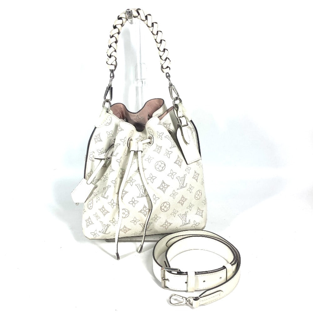 LOUIS VUITTON M58483 モノグラムマヒナ ムリア カバン 2WAYバッグ 斜め掛け ハンドバッグ ショルダーバッグ モノグラムマヒナレザー レディース ブロン ホワイト