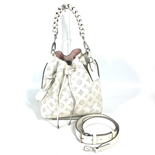 LOUIS VUITTON M58483 モノグラムマヒナ ムリア カバン 2WAYバッグ 斜め掛け ハンドバッグ ショルダーバッグ モノグラムマヒナレザー レディース ブロン ホワイト
