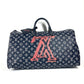 LOUIS VUITTON M43684 モノグラムインク アップサイドダウン キーポルバンドリエール50 ハンドバッグ カバン トラベルバッグ ボストンバッグ モノグラムキャンバス ユニセックス ネイビー