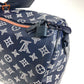 LOUIS VUITTON M43684 モノグラムインク アップサイドダウン キーポルバンドリエール50 ハンドバッグ カバン トラベルバッグ ボストンバッグ モノグラムキャンバス ユニセックス ネイビー