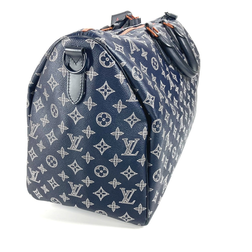LOUIS VUITTON M43684 モノグラムインク アップサイドダウン キーポルバンドリエール50 ハンドバッグ カバン トラベルバッグ ボストンバッグ モノグラムキャンバス ユニセックス ネイビー