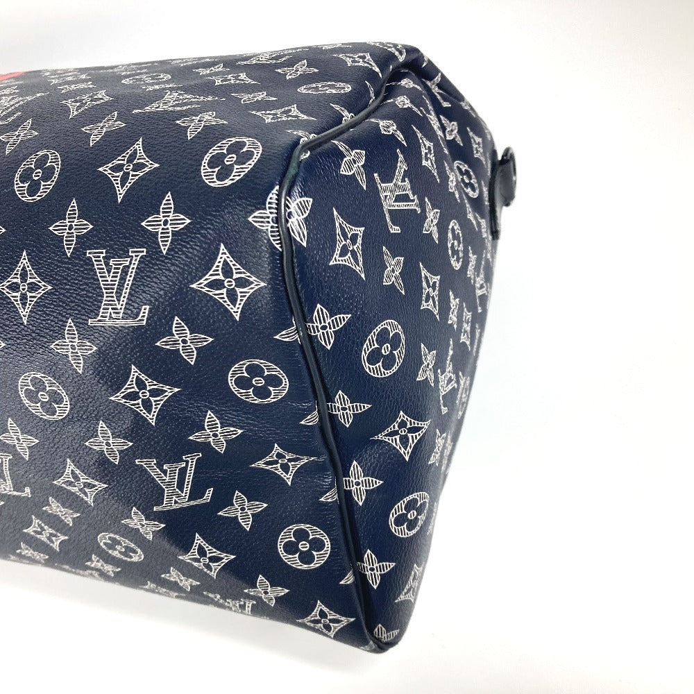 LOUIS VUITTON M43684 モノグラムインク アップサイドダウン キーポルバンドリエール50 ハンドバッグ カバン トラベルバッグ ボストンバッグ モノグラムキャンバス ユニセックス ネイビー