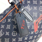 LOUIS VUITTON M43684 モノグラムインク アップサイドダウン キーポルバンドリエール50 ハンドバッグ カバン トラベルバッグ ボストンバッグ モノグラムキャンバス ユニセックス ネイビー