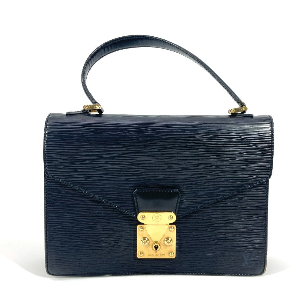 LOUIS VUITTON M52132 エピ コンコルド カバン ビジネスバッグ フラップ ハンドバッグ エピレザー レディース ノワール ブラック