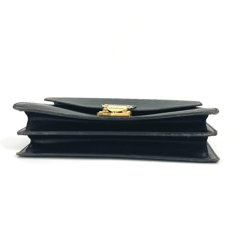 LOUIS VUITTON M52132 エピ コンコルド カバン ビジネスバッグ フラップ ハンドバッグ エピレザー レディース ノワール ブラック
