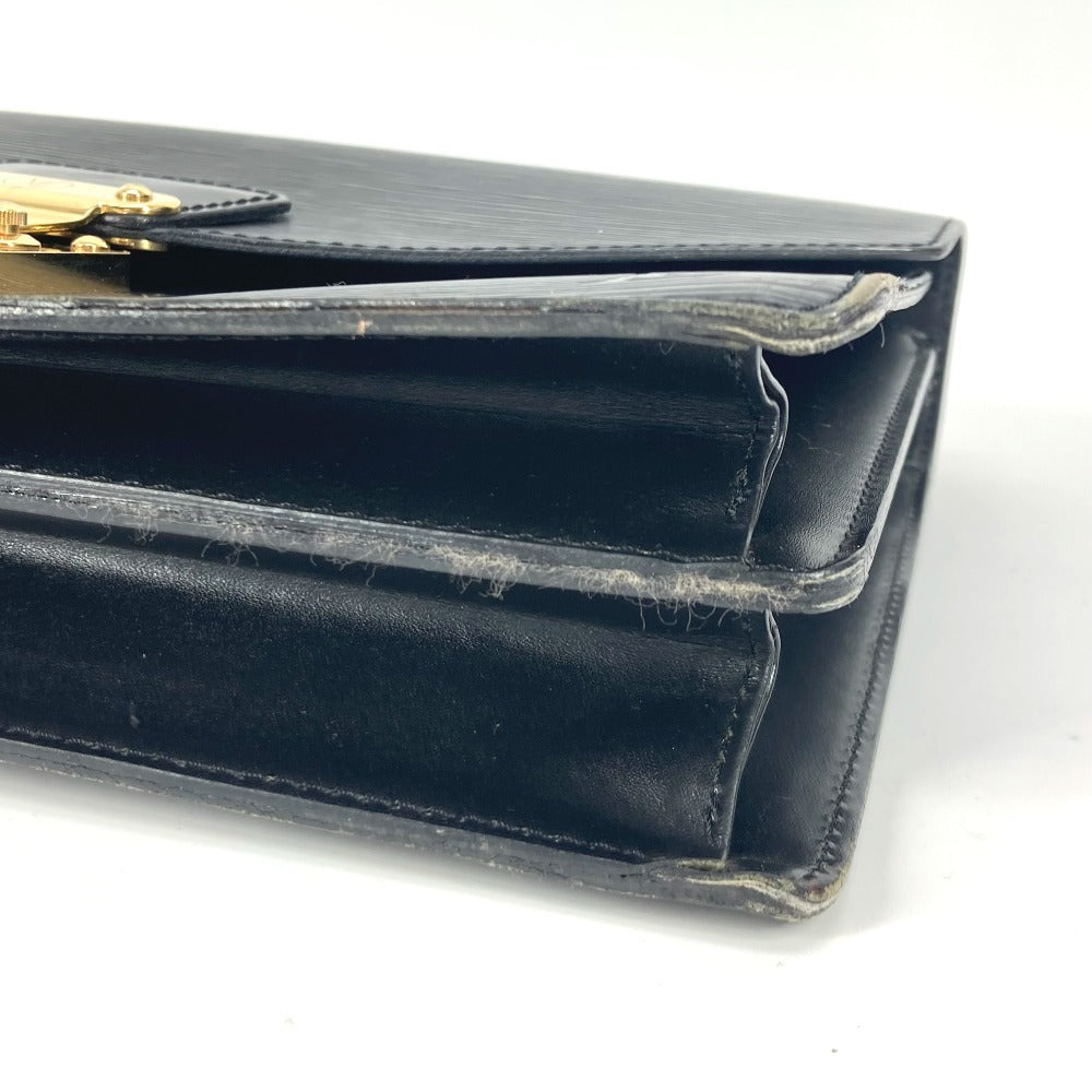 LOUIS VUITTON M52132 エピ コンコルド カバン ビジネスバッグ フラップ ハンドバッグ エピレザー レディース ノワール ブラック
