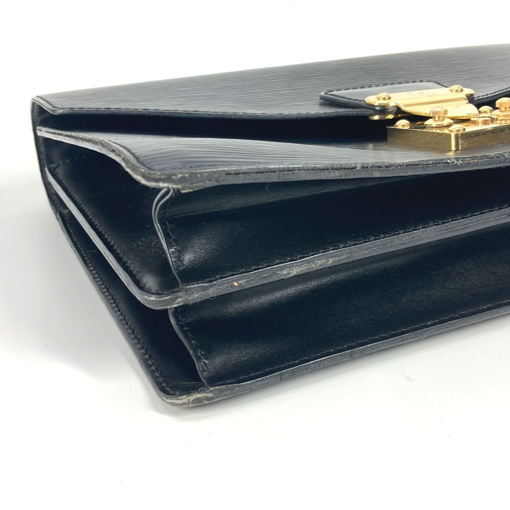 LOUIS VUITTON M52132 エピ コンコルド カバン ビジネスバッグ フラップ ハンドバッグ エピレザー レディース ノワール ブラック