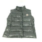 MONCLER ロゴ ワッペン アパレル ダウン ベスト アウター ダウンベスト ナイロン レディース カーキ
