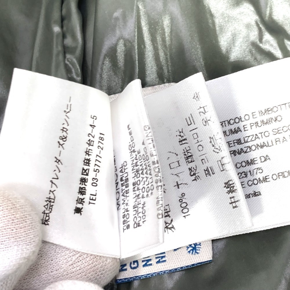 MONCLER ロゴ ワッペン アパレル ダウン ベスト アウター ダウンベスト ナイロン レディース カーキ