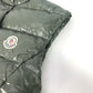 MONCLER ロゴ ワッペン アパレル ダウン ベスト アウター ダウンベスト ナイロン レディース カーキ