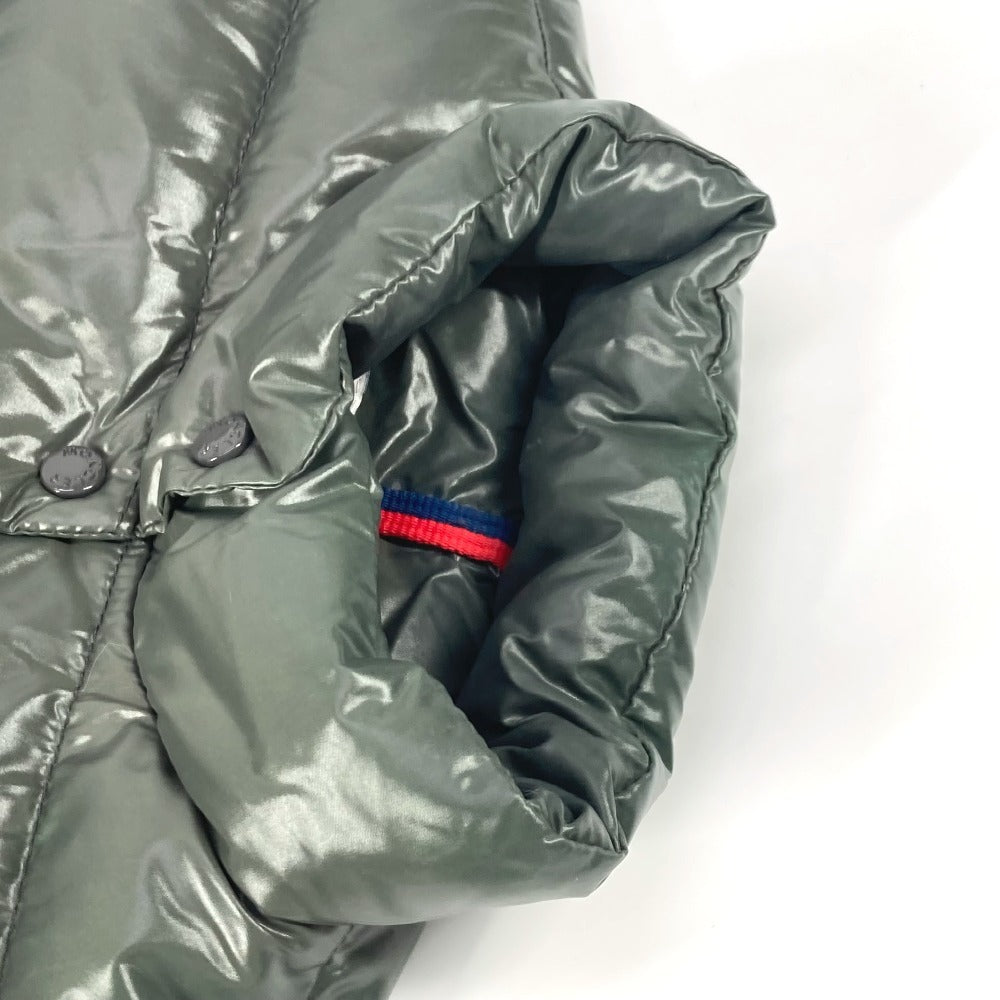 MONCLER ロゴ ワッペン アパレル ダウン ベスト アウター ダウンベスト ナイロン レディース カーキ