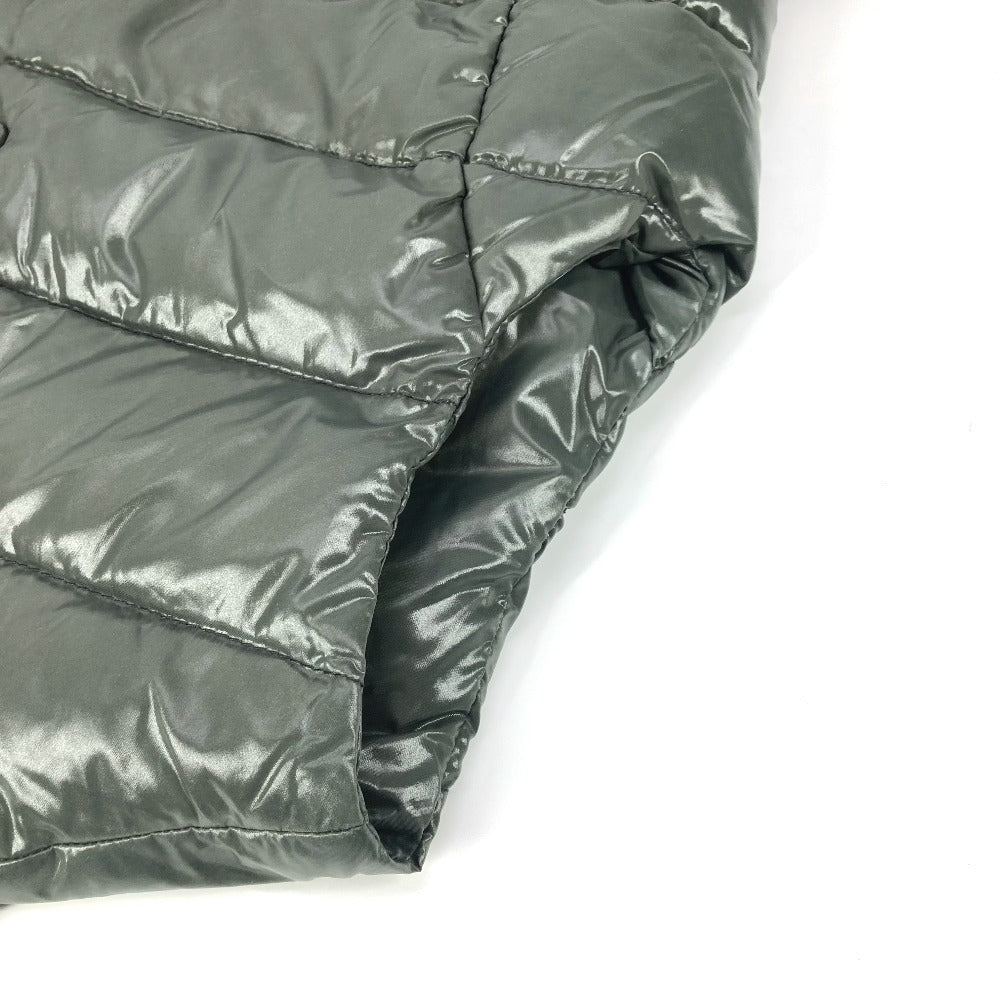 MONCLER ロゴ ワッペン アパレル ダウン ベスト アウター ダウンベスト ナイロン レディース カーキ