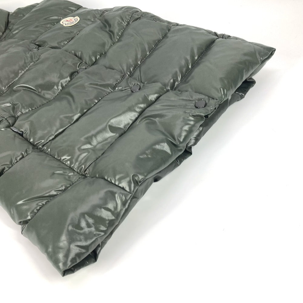 MONCLER ロゴ ワッペン アパレル ダウン ベスト アウター ダウンベスト ナイロン レディース カーキ