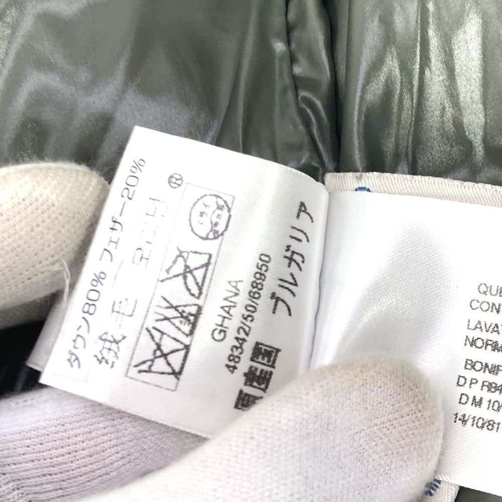 MONCLER ロゴ ワッペン アパレル ダウン ベスト アウター ダウンベスト ナイロン レディース カーキ