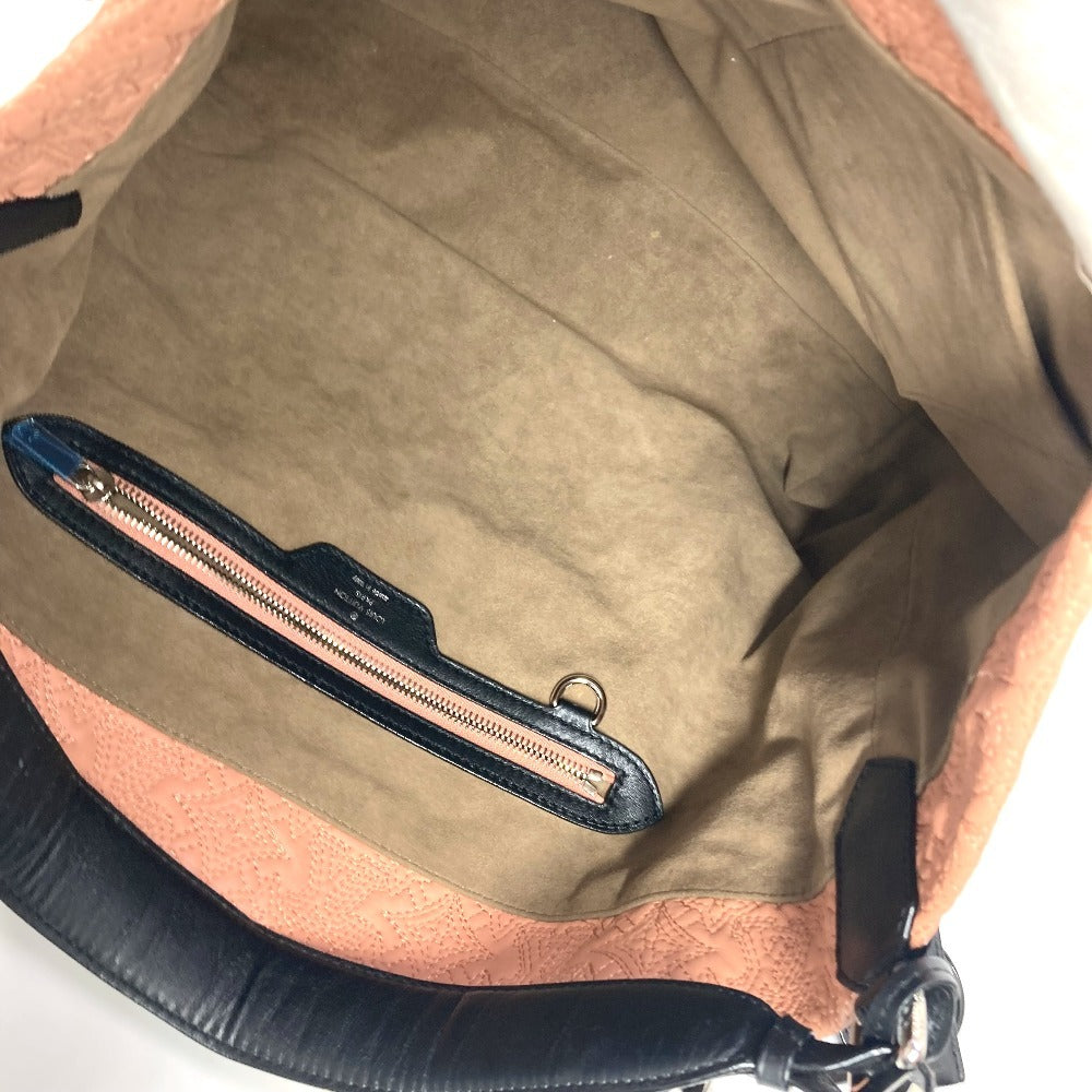 LOUIS VUITTON M94289 モノグラムアンティア ホーボーPM トートバッグ カバン 肩掛け ショルダーバッグ モノグラムアンティアレザー レディース ローズ ピンク