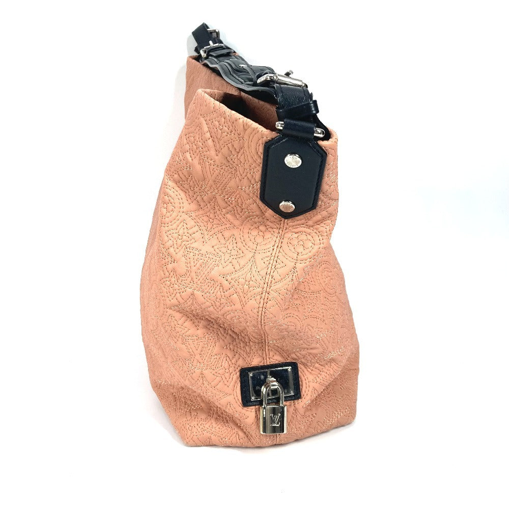 LOUIS VUITTON M94289 モノグラムアンティア ホーボーPM トートバッグ カバン 肩掛け ショルダーバッグ モノグラムアンティアレザー レディース ローズ ピンク