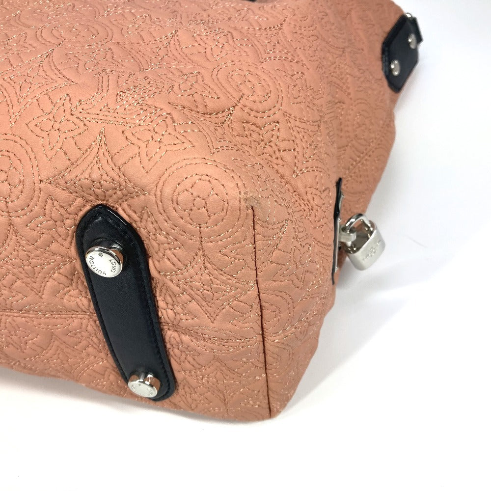 LOUIS VUITTON M94289 モノグラムアンティア ホーボーPM トートバッグ カバン 肩掛け ショルダーバッグ モノグラムアンティアレザー レディース ローズ ピンク