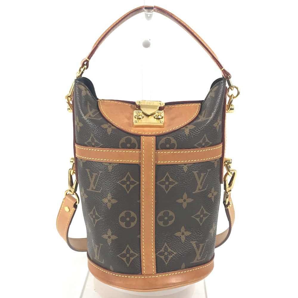 LOUIS VUITTON M43587 Monogram Duffel bag Bag 2WAY Bag Pochette Hand Bag Shoulder Bag MonogramCanvas Brown Used