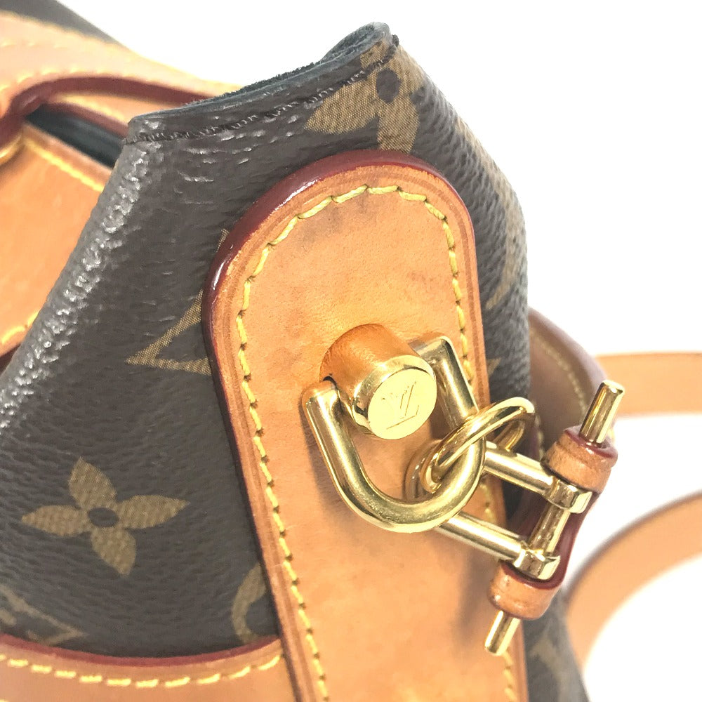 LOUIS VUITTON M43587 Monogram Duffel bag Bag 2WAY Bag Pochette Hand Bag Shoulder Bag MonogramCanvas Brown Used