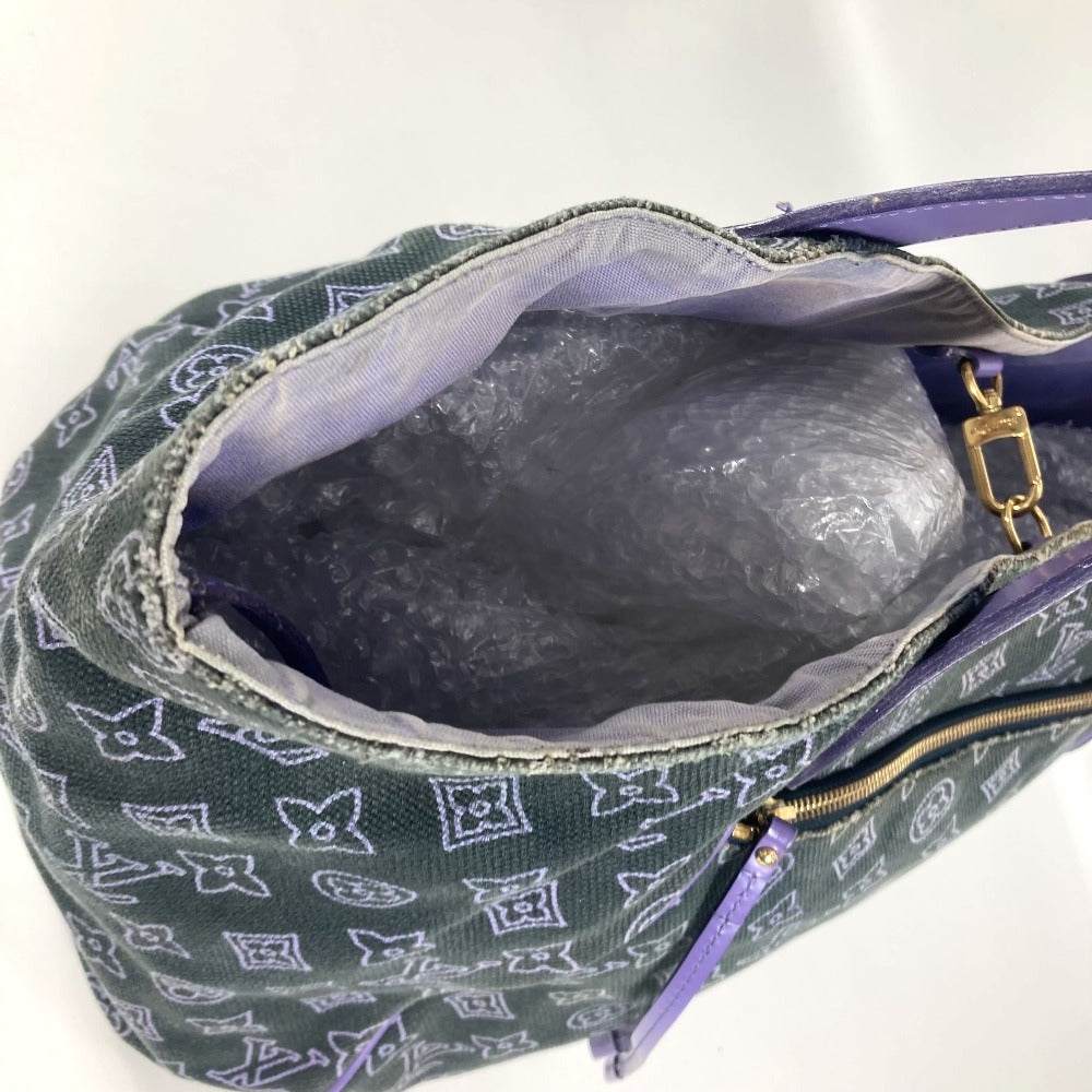 LOUIS VUITTON M95987 Monogram beach line Cabas Ipanema GM Shoulder Tote Bag with Pouch Shoulder Bag Leather/Canvas purple Used