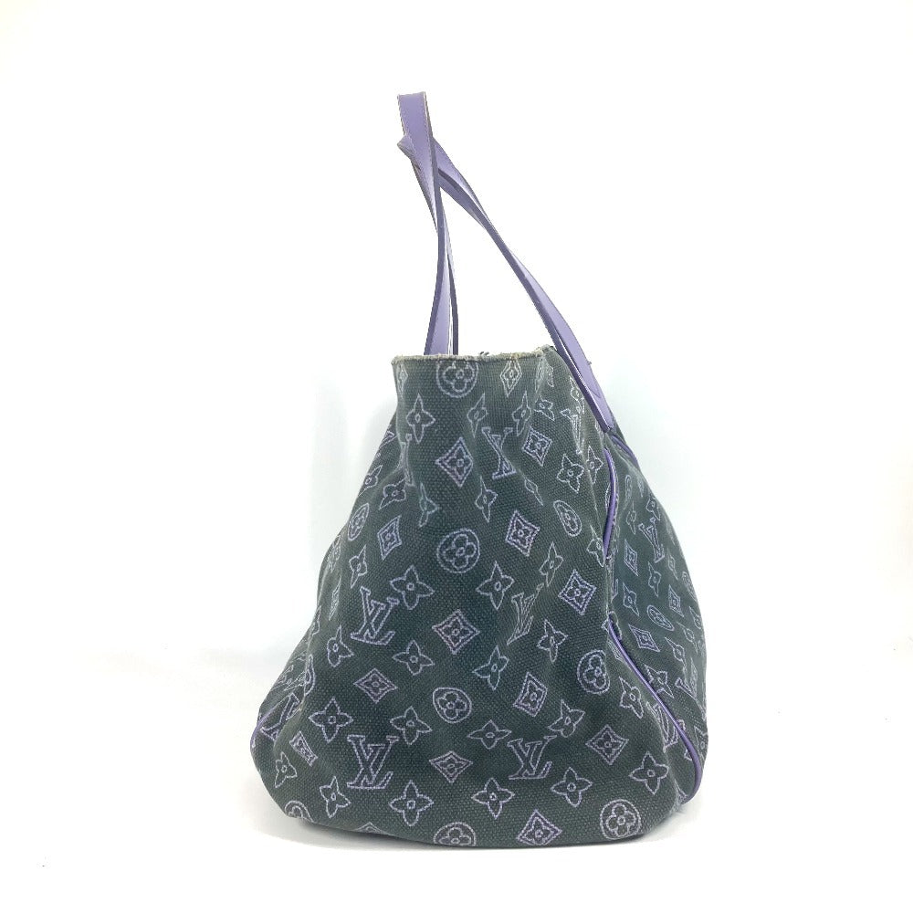 LOUIS VUITTON M95987 Monogram beach line Cabas Ipanema GM Shoulder Tote Bag with Pouch Shoulder Bag Leather/Canvas purple Used
