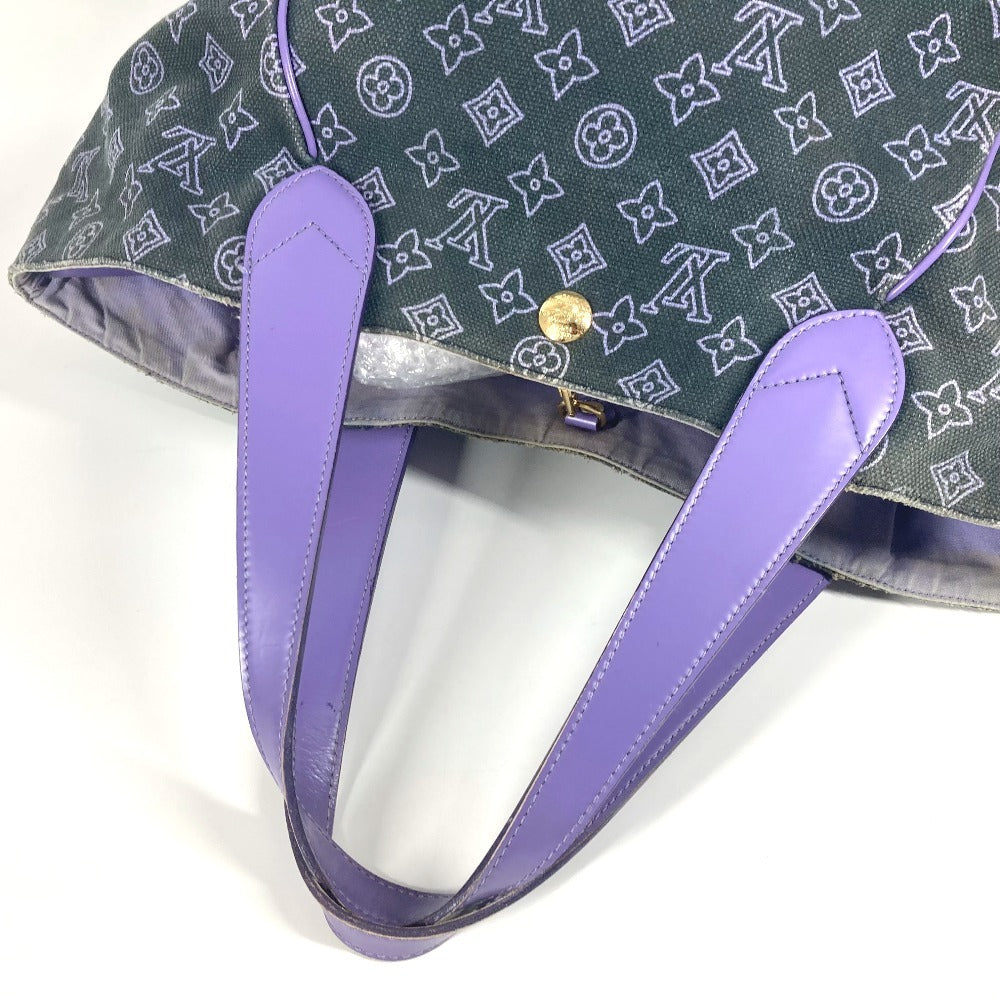 LOUIS VUITTON M95987 Monogram beach line Cabas Ipanema GM Shoulder Tote Bag with Pouch Shoulder Bag Leather/Canvas purple Used