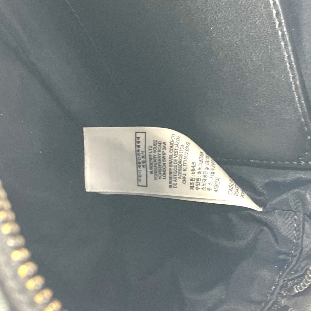 BURBERRY 8043708 TB logo Bag Pochette Crossbody Shoulder Bag Nylon canvas Gray Based/BlackBased Used