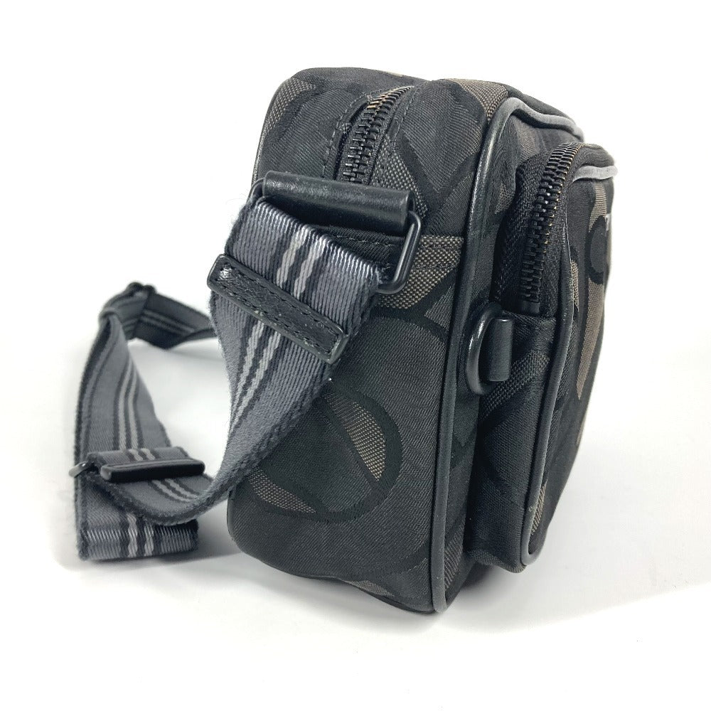 BURBERRY 8043708 TB logo Bag Pochette Crossbody Shoulder Bag Nylon canvas Gray Based/BlackBased Used