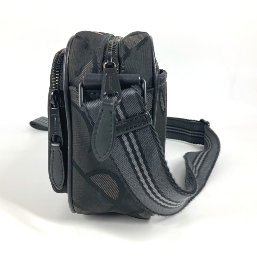 BURBERRY 8043708 TB logo Bag Pochette Crossbody Shoulder Bag Nylon canvas Gray Based/BlackBased Used