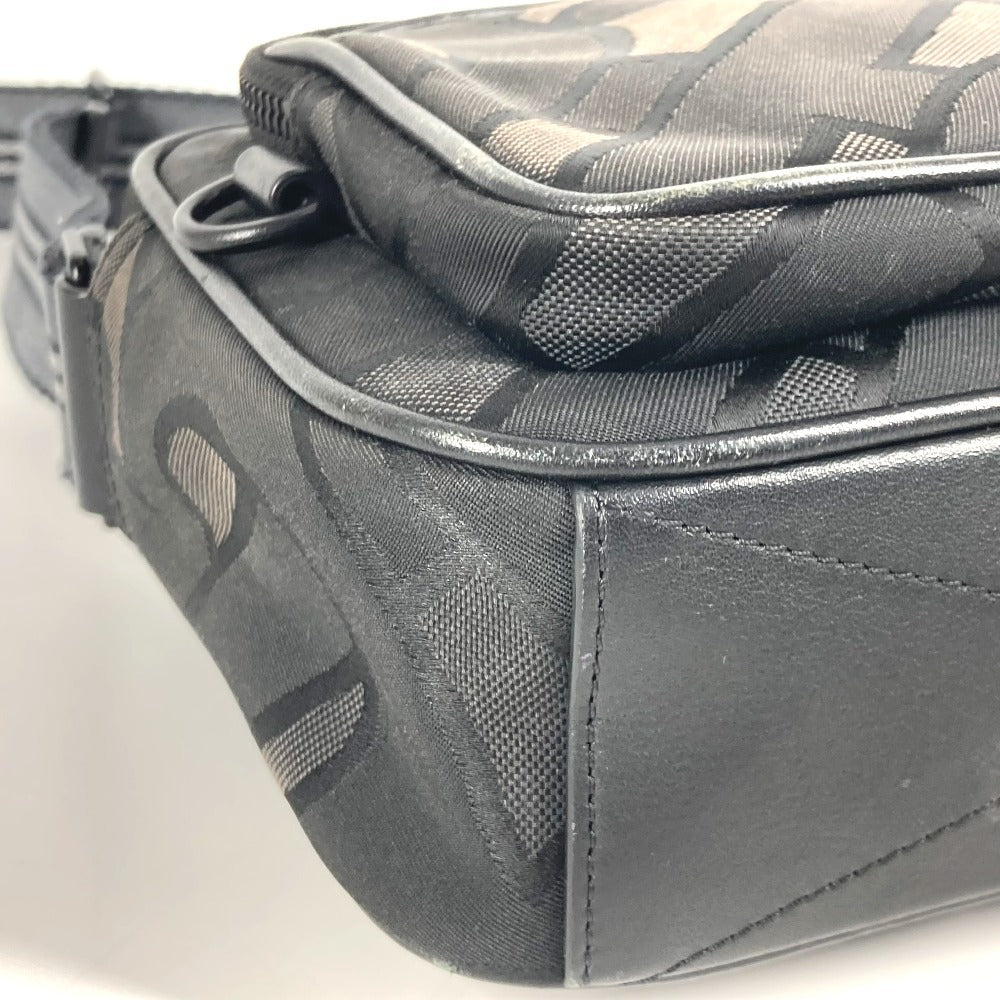 BURBERRY 8043708 TB logo Bag Pochette Crossbody Shoulder Bag Nylon canvas Gray Based/BlackBased Used