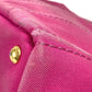 PRADA Canapa logo Bag Tote Bag Hand Bag Canvas pink/White Used
