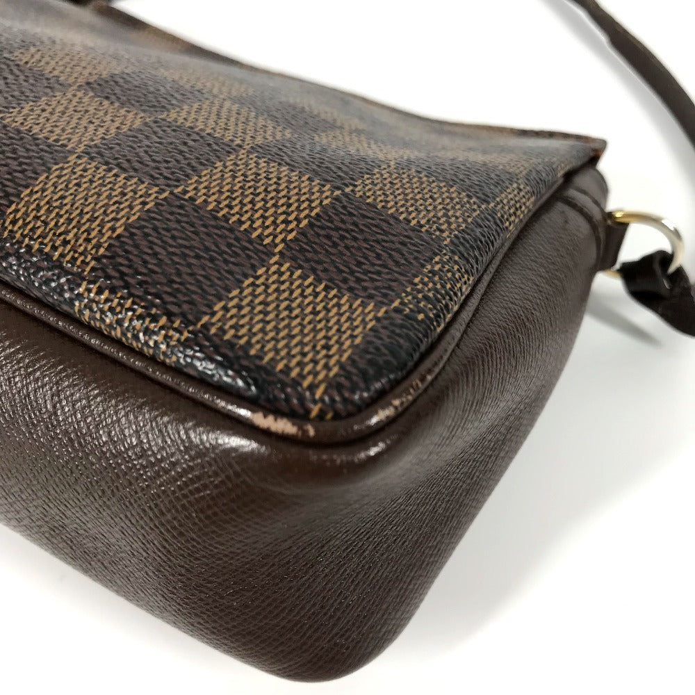 LOUIS VUITTON N51982 ダミエ トゥルース メイクアップ アクセサリーポーチ カバン 肩掛け ハンドバッグ ショルダーバッグ ダミエキャンバス レディース エベヌ ブラウン