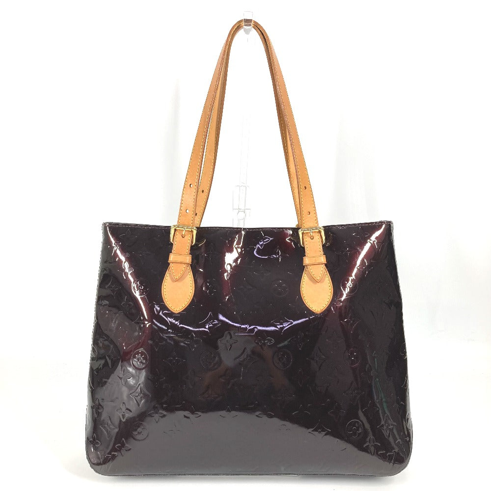 LOUIS VUITTON M91994 モノグラムヴェルニ ブレントウッド カバン トートバッグ 肩掛け 不鮮明 ショルダーバッグ モノグラムヴェルニキャンバス レディース アマラント パープル