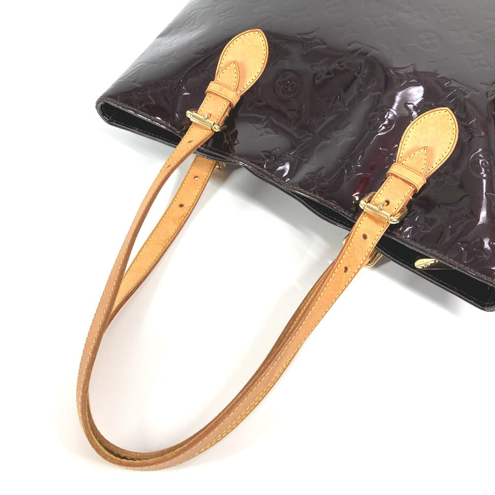 LOUIS VUITTON M91994 モノグラムヴェルニ ブレントウッド カバン トートバッグ 肩掛け 不鮮明 ショルダーバッグ モノグラムヴェルニキャンバス レディース アマラント パープル