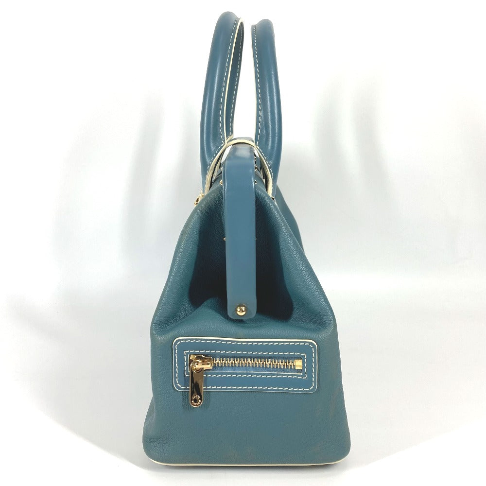 LOUIS VUITTON M91807 Suhali Angenieux PM Tote Bag with Studs, Suhali Leather, Women's, Blue