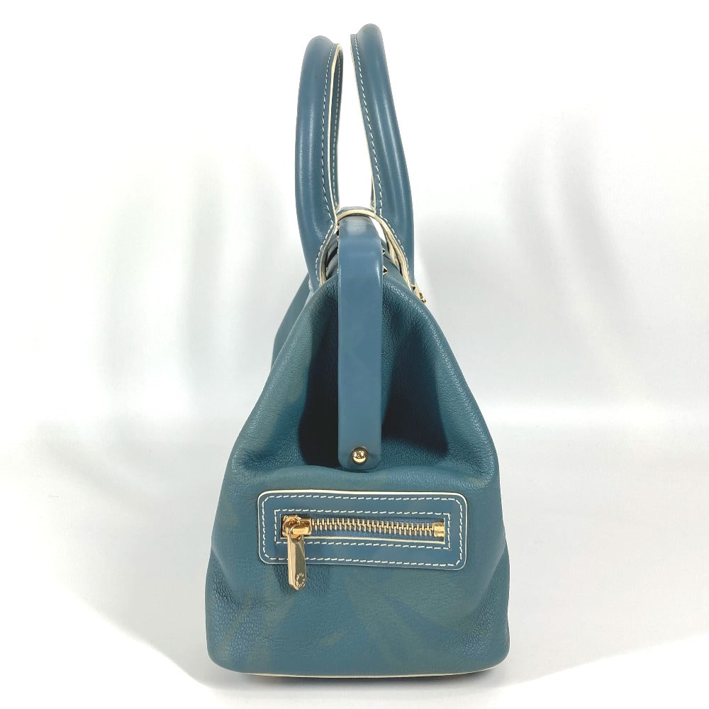 LOUIS VUITTON M91807 Suhali Angenieux PM Tote Bag with Studs, Suhali Leather, Women's, Blue