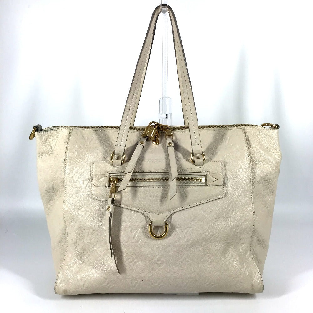 LOUIS VUITTON M93411 モノグラムアンプラント ルミニューズPM カバン トートバッグ 肩掛け ショルダーバッグ モノグラムアンプラントレザー ユニセックス ネージュ ホワイト